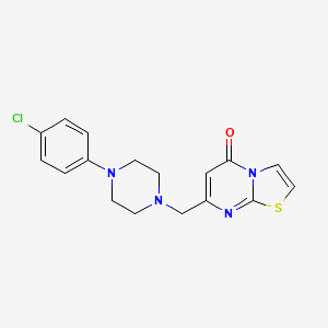 7-{[4-(4-chlorophenyl)-1-piperazinyl]methyl}-5H-[1,3]thiazolo[3,2-a]pyrimidin-5-one