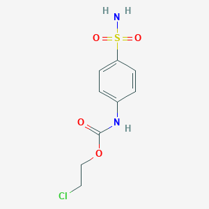 molecular formula C9H11ClN2O4S B428139 2-Chloroethyl 4-(aminosulfonyl)phenylcarbamate 