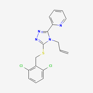 2-{4-allyl-5-[(2,6-dichlorobenzyl)thio]-4H-1,2,4-triazol-3-yl}pyridine