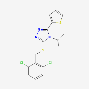 3-[(2,6-dichlorobenzyl)thio]-4-isopropyl-5-(2-thienyl)-4H-1,2,4-triazole