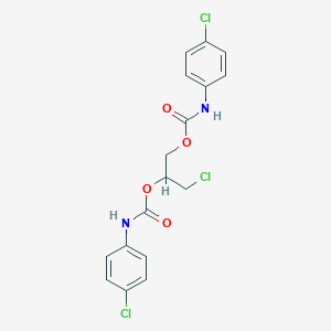 2-Chloro-1-({[(4-chloroanilino)carbonyl]oxy}methyl)ethyl 4-chlorophenylcarbamate