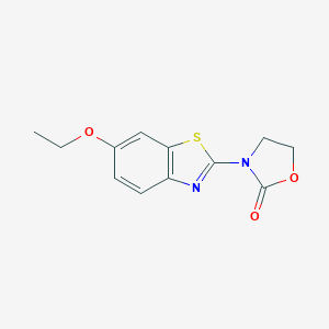 molecular formula C12H12N2O3S B428161 3-(6-Ethoxy-1,3-benzothiazol-2-yl)-1,3-oxazolidin-2-one 