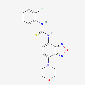 N-(2-chlorophenyl)-N'-[7-(4-morpholinyl)-2,1,3-benzoxadiazol-4-yl]thiourea