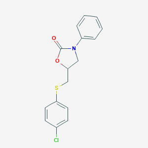 5-{[(4-Chlorophenyl)sulfanyl]methyl}-3-phenyl-1,3-oxazolidin-2-one