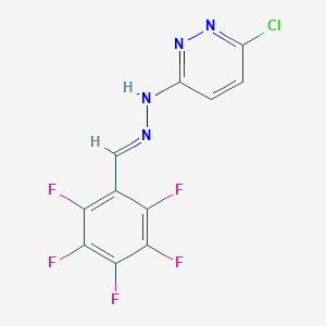 molecular formula C11H4ClF5N4 B428170 2,3,4,5,6-Pentafluorobenzaldehyde (6-chloro-3-pyridazinyl)hydrazone 