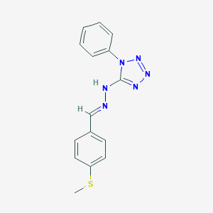 4-(methylsulfanyl)benzaldehyde (1-phenyl-1H-tetraazol-5-yl)hydrazone
