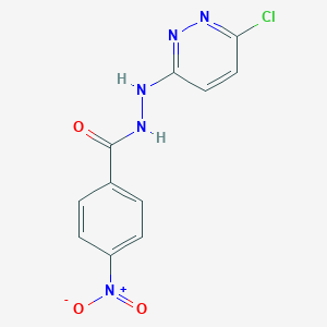 molecular formula C11H8ClN5O3 B428172 N'-(6-chloro-3-pyridazinyl)-4-nitrobenzohydrazide 