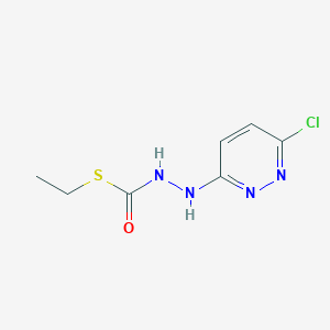 molecular formula C7H9ClN4OS B428174 S-ethyl 2-(6-chloro-3-pyridazinyl)hydrazinecarbothioate 