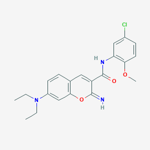 molecular formula C21H22ClN3O3 B4281776 N-(5-chloro-2-methoxyphenyl)-7-(diethylamino)-2-imino-2H-chromene-3-carboxamide 