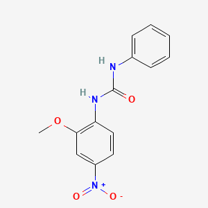 molecular formula C14H13N3O4 B4281786 N-(2-methoxy-4-nitrophenyl)-N'-phenylurea 