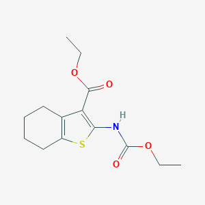 Ethyl 2-[(ethoxycarbonyl)amino]-4,5,6,7-tetrahydro-1-benzothiophene-3-carboxylate