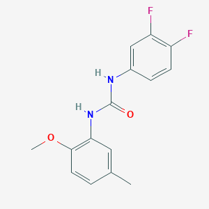 molecular formula C15H14F2N2O2 B4281816 N-(3,4-difluorophenyl)-N'-(2-methoxy-5-methylphenyl)urea 