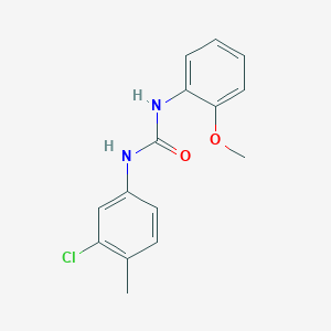 molecular formula C15H15ClN2O2 B4281837 N-(3-chloro-4-methylphenyl)-N'-(2-methoxyphenyl)urea 