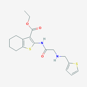 Ethyl 2-({[(2-thienylmethyl)amino]acetyl}amino)-4,5,6,7-tetrahydro-1-benzothiophene-3-carboxylate