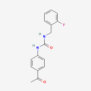 N-(4-acetylphenyl)-N'-(2-fluorobenzyl)urea