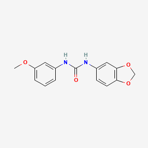 N-1,3-benzodioxol-5-yl-N'-(3-methoxyphenyl)urea