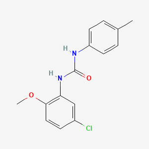 molecular formula C15H15ClN2O2 B4281880 N-(5-chloro-2-methoxyphenyl)-N'-(4-methylphenyl)urea 
