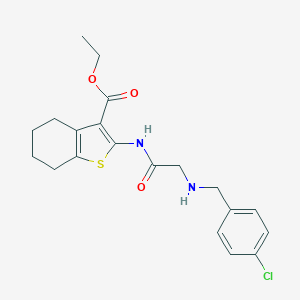 Ethyl 2-({[(4-chlorobenzyl)amino]acetyl}amino)-4,5,6,7-tetrahydro-1-benzothiophene-3-carboxylate