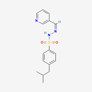 4-isobutyl-N'-(3-pyridinylmethylene)benzenesulfonohydrazide