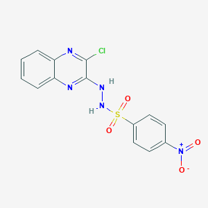 N'-(3-chloro-2-quinoxalinyl)-4-nitrobenzenesulfonohydrazide