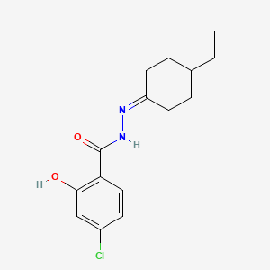 4-chloro-N'-(4-ethylcyclohexylidene)-2-hydroxybenzohydrazide