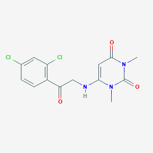 6-{[2-(2,4-dichlorophenyl)-2-oxoethyl]amino}-1,3-dimethyl-2,4(1H,3H)-pyrimidinedione