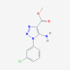 methyl 5-amino-1-(3-chlorophenyl)-1H-1,2,3-triazole-4-carboxylate