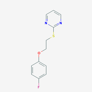 4-Fluorophenyl 2-(2-pyrimidinylsulfanyl)ethyl ether