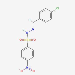 molecular formula C13H10ClN3O4S B4281961 N'-(4-chlorobenzylidene)-4-nitrobenzenesulfonohydrazide 