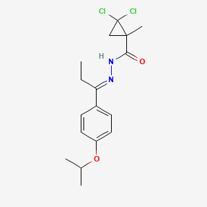 molecular formula C17H22Cl2N2O2 B4281971 2,2-dichloro-N'-[1-(4-isopropoxyphenyl)propylidene]-1-methylcyclopropanecarbohydrazide 