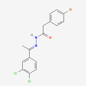 2-(4-bromophenyl)-N'-[1-(3,4-dichlorophenyl)ethylidene]acetohydrazide