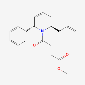 methyl 4-[(2R*,6S*)-2-allyl-6-phenyl-3,6-dihydropyridin-1(2H)-yl]-4-oxobutanoate