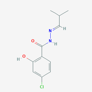 4-chloro-2-hydroxy-N'-(2-methylpropylidene)benzohydrazide