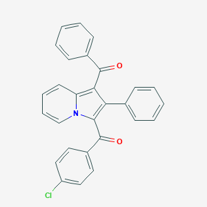 molecular formula C28H18ClNO2 B428203 [3-(4-Chlorobenzoyl)-2-phenylindolizin-1-yl]-phenylmethanone 