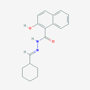 molecular formula C18H20N2O2 B4282047 N'-(cyclohexylmethylene)-2-hydroxy-1-naphthohydrazide 