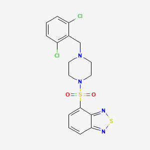 molecular formula C17H16Cl2N4O2S2 B4282064 4-{[4-(2,6-dichlorobenzyl)-1-piperazinyl]sulfonyl}-2,1,3-benzothiadiazole 