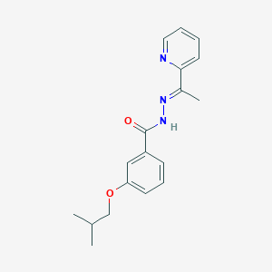 molecular formula C18H21N3O2 B4282065 3-isobutoxy-N'-[1-(2-pyridinyl)ethylidene]benzohydrazide 