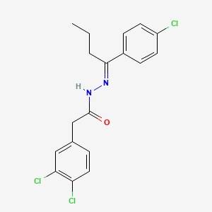 N'-[1-(4-chlorophenyl)butylidene]-2-(3,4-dichlorophenyl)acetohydrazide