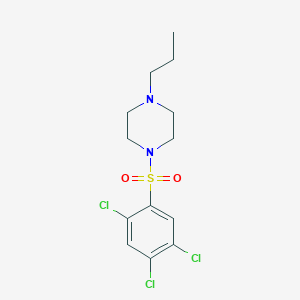 molecular formula C13H17Cl3N2O2S B4282086 1-propyl-4-[(2,4,5-trichlorophenyl)sulfonyl]piperazine 