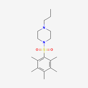 1-[(pentamethylphenyl)sulfonyl]-4-propylpiperazine