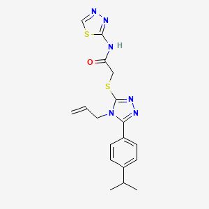 2-{[4-allyl-5-(4-isopropylphenyl)-4H-1,2,4-triazol-3-yl]thio}-N-1,3,4-thiadiazol-2-ylacetamide