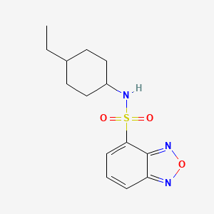 molecular formula C14H19N3O3S B4282104 N-(4-ethylcyclohexyl)-2,1,3-benzoxadiazole-4-sulfonamide 