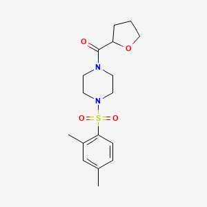 molecular formula C17H24N2O4S B4282122 1-[(2,4-dimethylphenyl)sulfonyl]-4-(tetrahydro-2-furanylcarbonyl)piperazine 