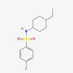 molecular formula C14H20FNO2S B4282173 N-(4-ethylcyclohexyl)-4-fluorobenzenesulfonamide 