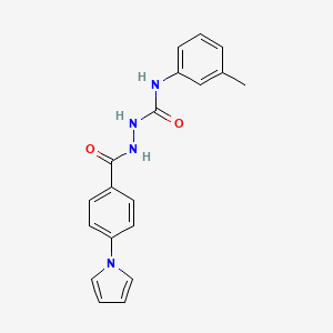 N-(3-methylphenyl)-2-[4-(1H-pyrrol-1-yl)benzoyl]hydrazinecarboxamide