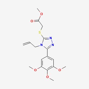 methyl {[4-allyl-5-(3,4,5-trimethoxyphenyl)-4H-1,2,4-triazol-3-yl]thio}acetate