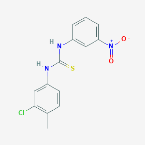 N-(3-chloro-4-methylphenyl)-N'-(3-nitrophenyl)thiourea