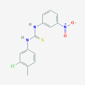 molecular formula C14H12ClN3O2S B4282223 N-(3-chloro-4-methylphenyl)-N'-(3-nitrophenyl)thiourea 