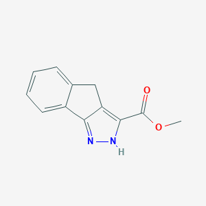 molecular formula C12H10N2O2 B428224 Methyl 1,4-dihydroindeno[1,2-c]pyrazole-3-carboxylate 