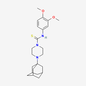 4-(1-adamantyl)-N-(3,4-dimethoxyphenyl)-1-piperazinecarbothioamide
